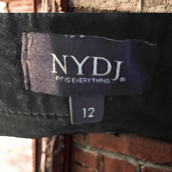 NYDJ Womens Jeans Black Velvet Ami Skinny Lift Tuck 5 Pocket Pants Size 12 - Picture 2 of 10